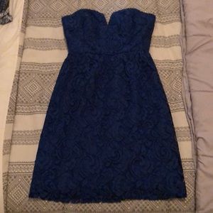 Royal Blue JCREW bridesmaids dress
